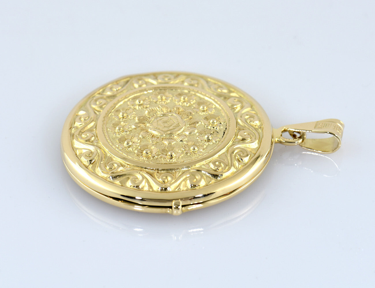 Anhänger Medaillon 585/000 14 K Gelbgold