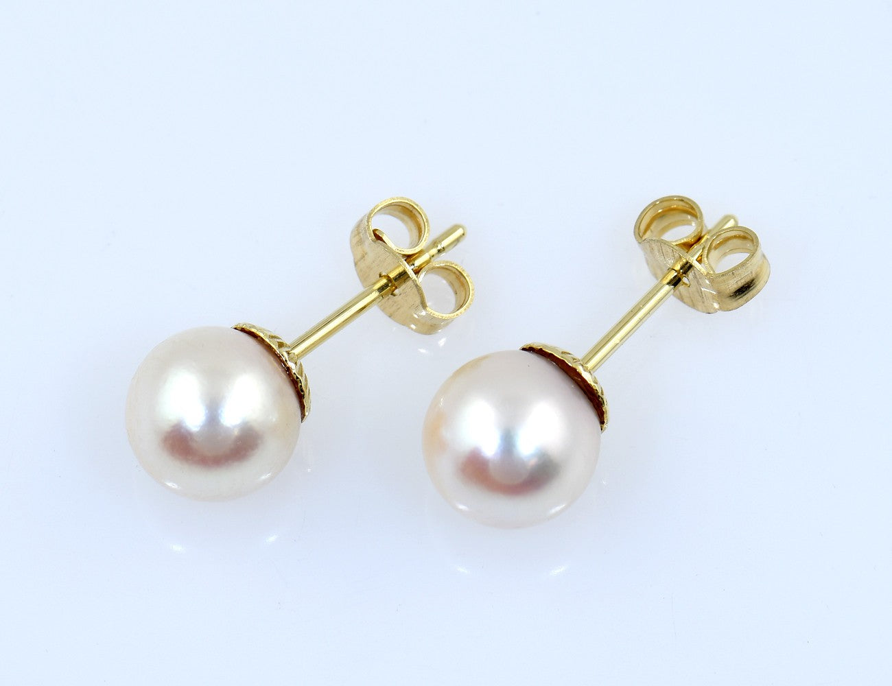 Ohrringe Akoyaperle 585/000 14 K Gelbgold Ohrstecker