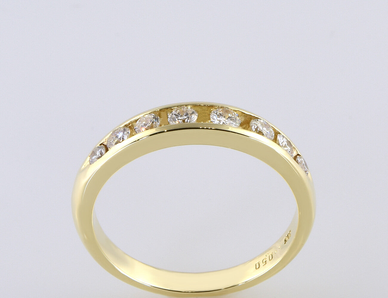 Diamant Ring 585/000 14 K Gelbgold 8 Brillanten zus. 0,50 ct