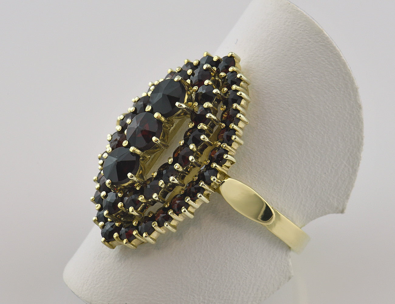 Ring Granat 585/000 14 K Gelbgold