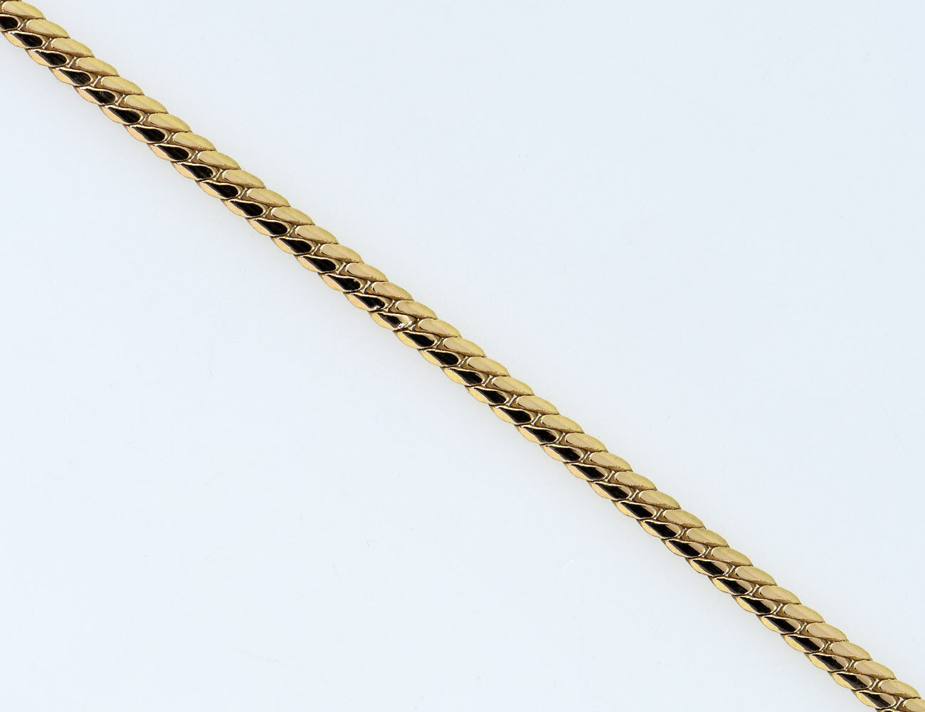 Kette 333/000 8 K Gelbgold Collier 1 Brillant 0,03 ct, 38 cm lang
