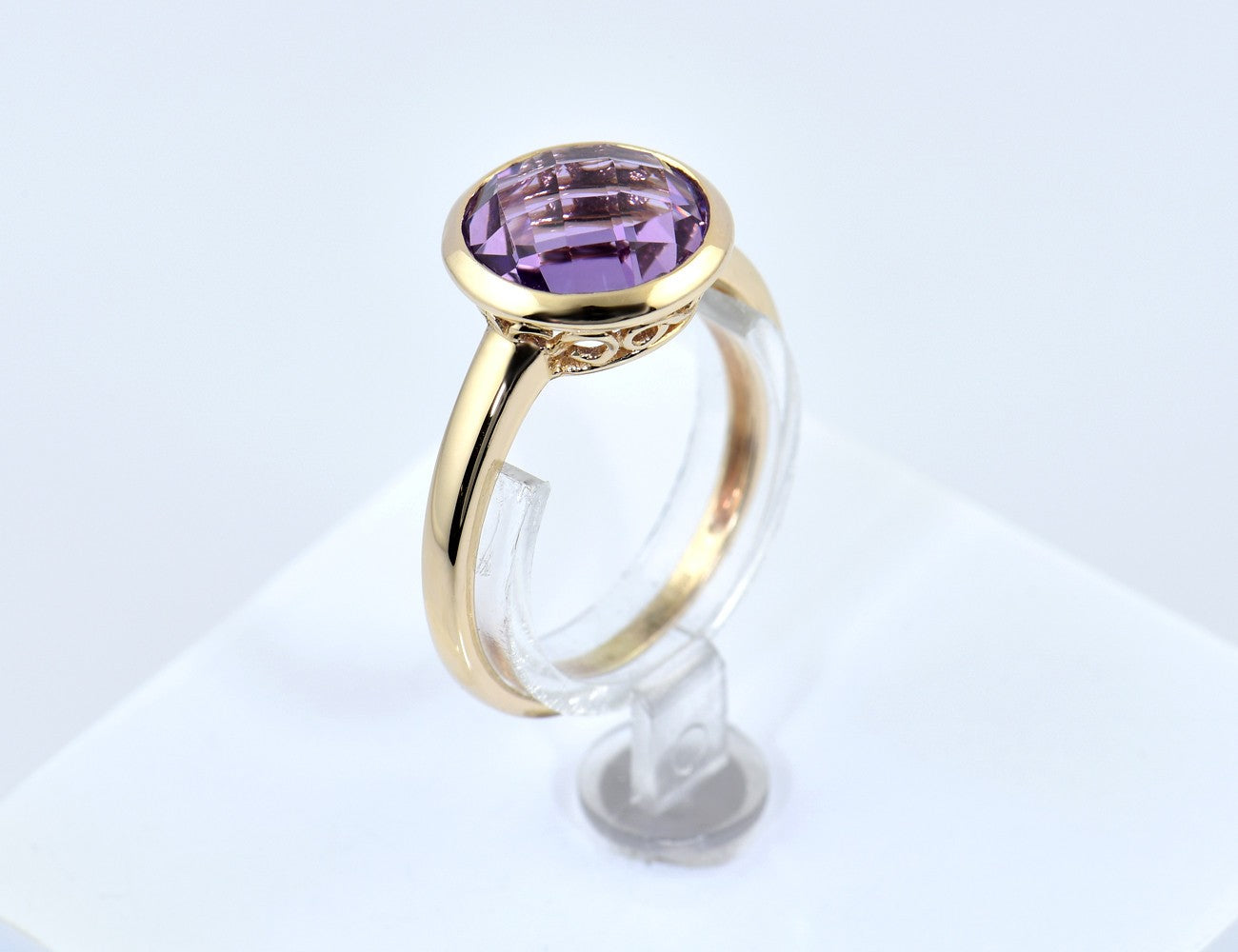 Ring Amethyst 585/000 14 K Gelbgold