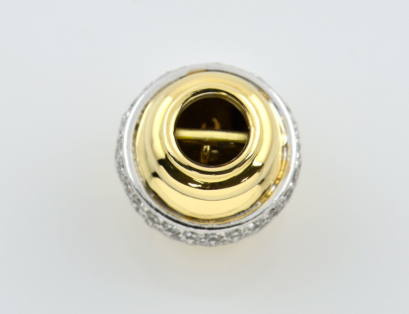Perlenkettenschloß 750/000 18 K Gelbgold 81 Diamanten zus. 1,20 ct