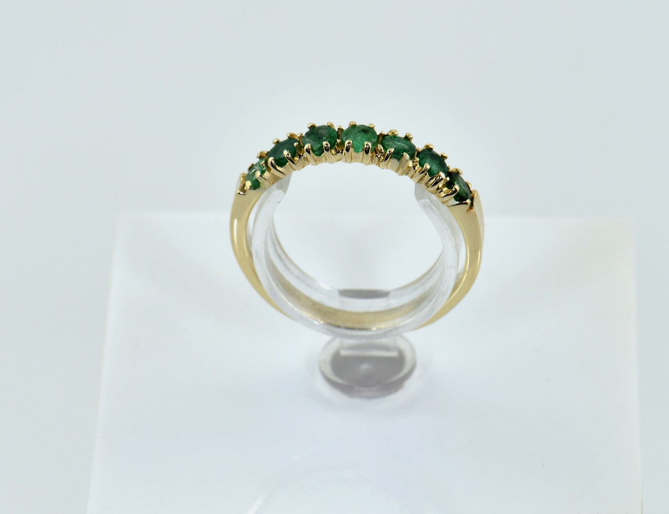 Smaragd Ring 585/000 14 K Gelbgold