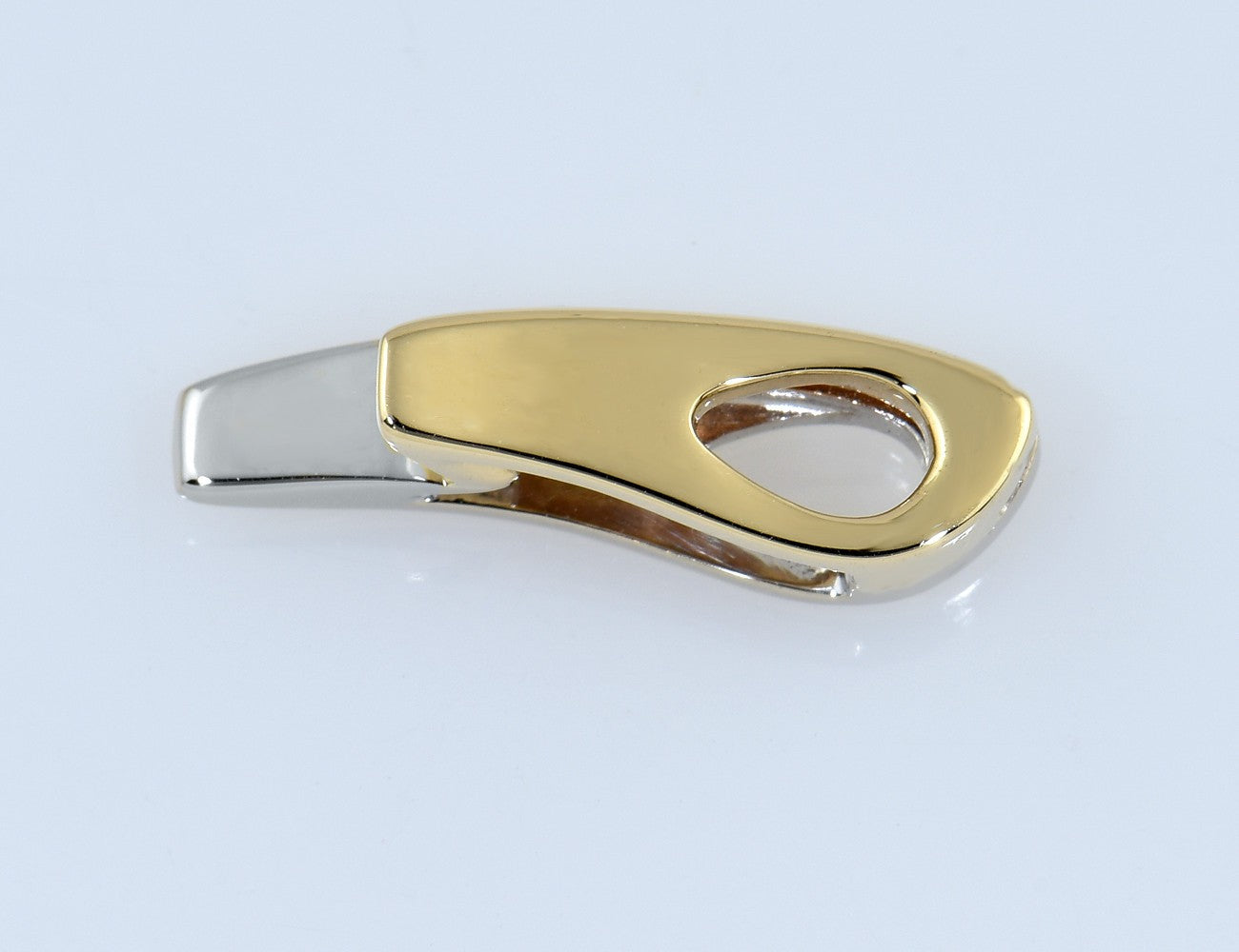 Solitär Anhänger Diamant 585/000 14 K Gelb-Weißgold Brillant 0,04 ct