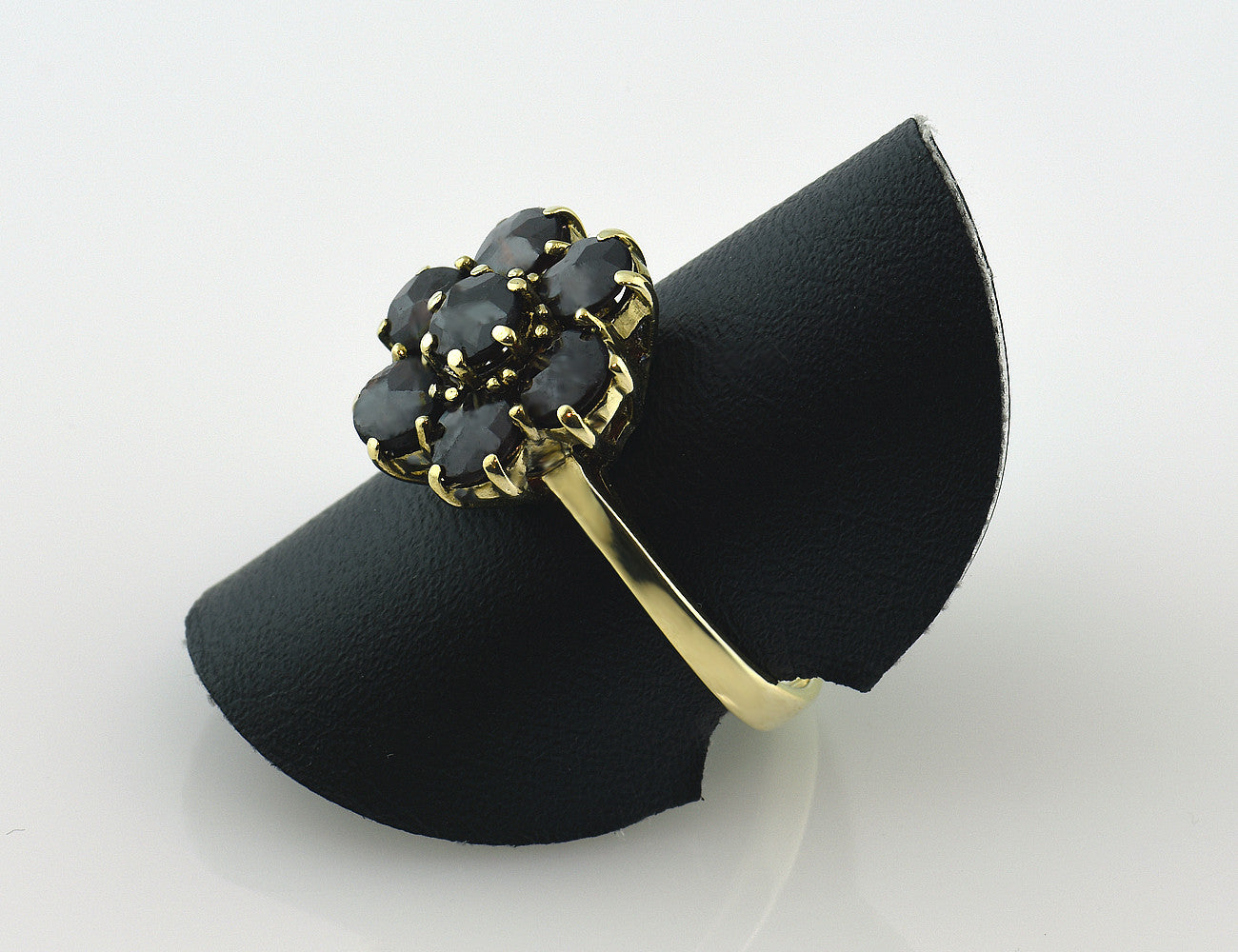 Granat Ring 585 14 K Gelbgold