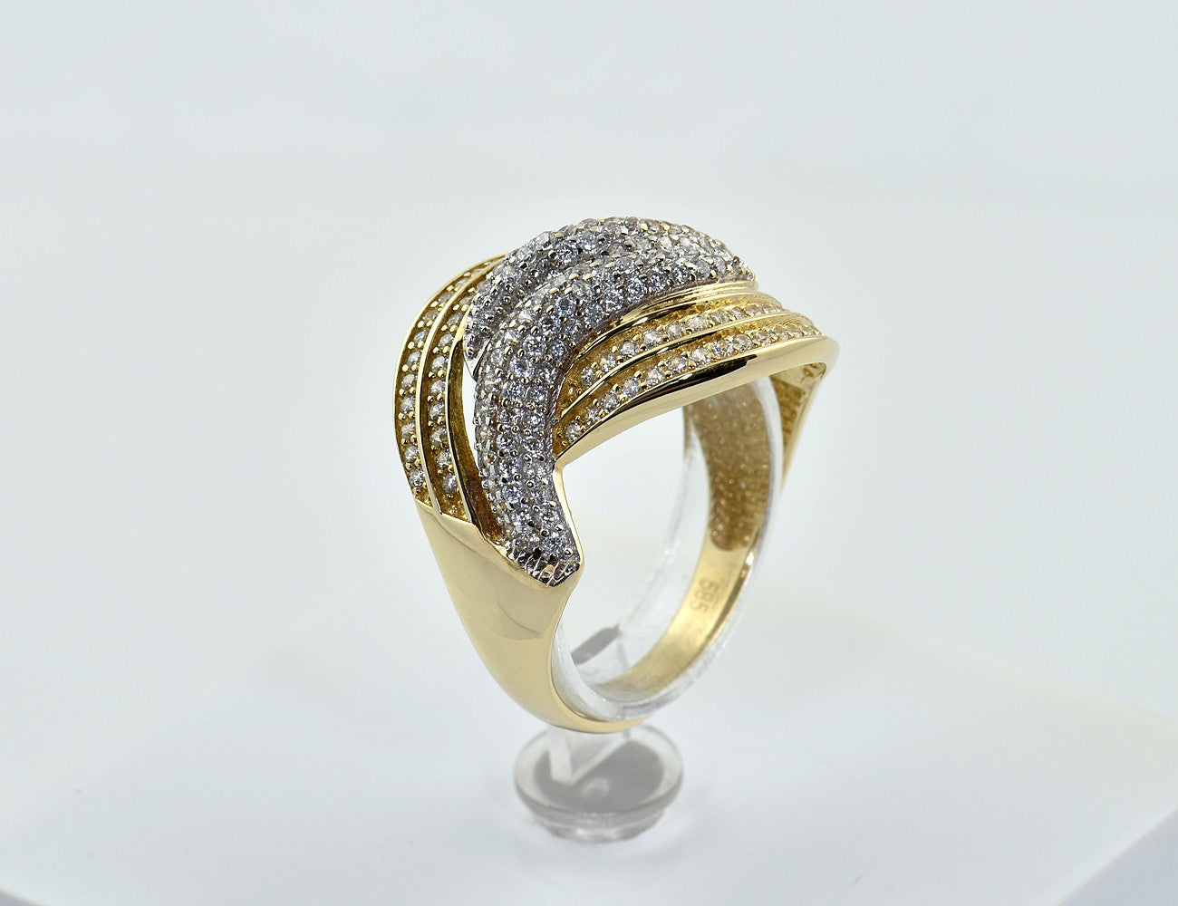 Ring 585/000 14 K Gelbgold Zirkonia