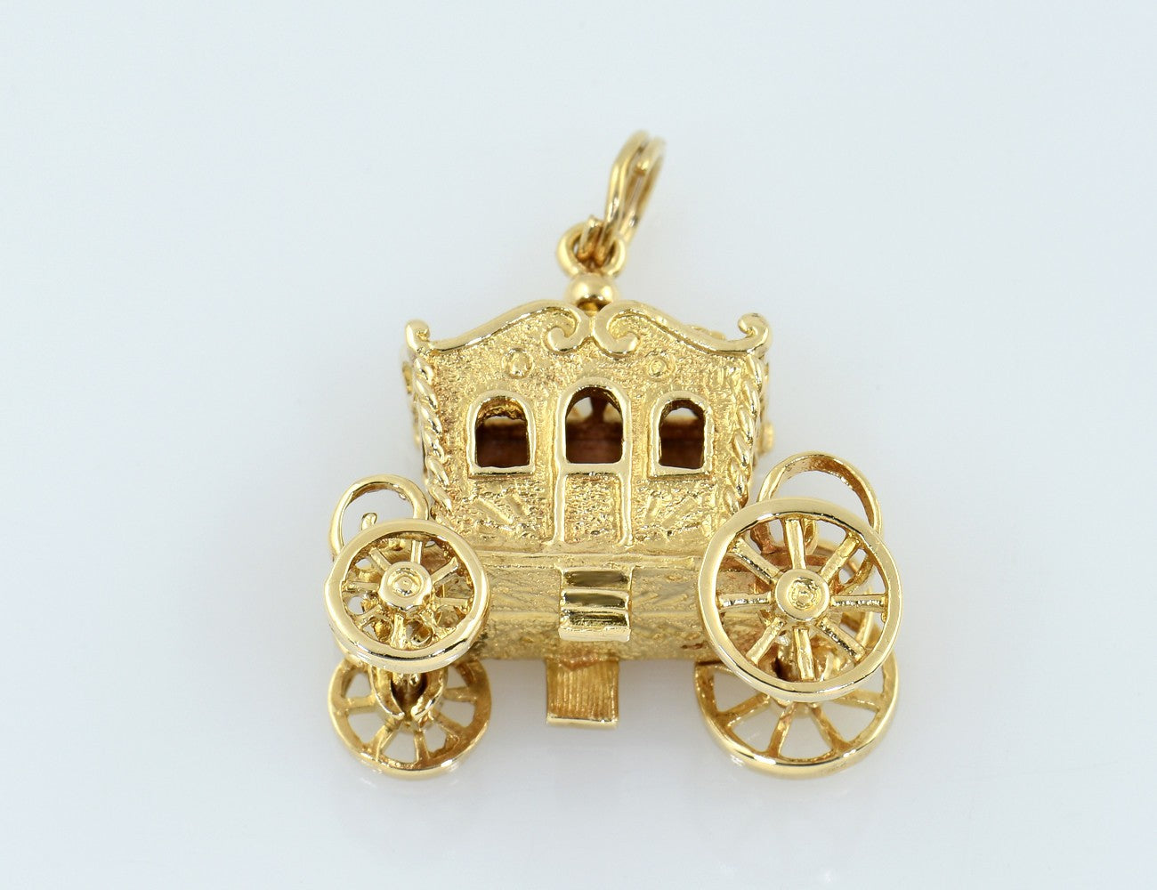 Anhänger Kutsche 585/000 14 K Gelbgold