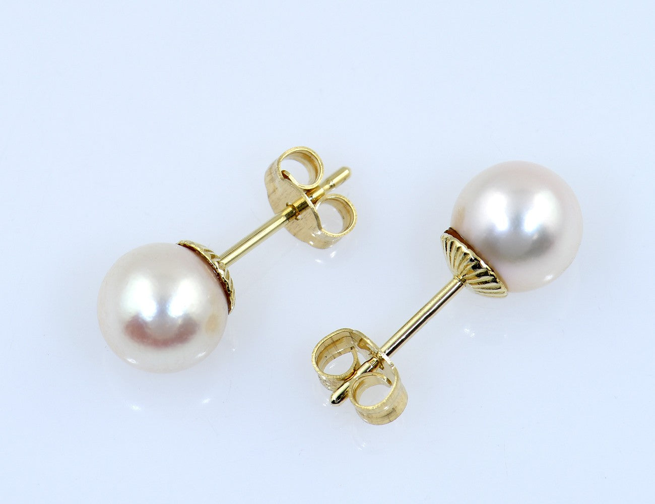 Ohrringe Akoyaperle 585/000 14 K Gelbgold Ohrstecker