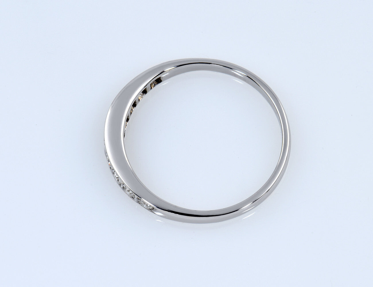 Diamant Ring 585/000 14 K Weißgold 9 Diamanten zus. 0,30 ct
