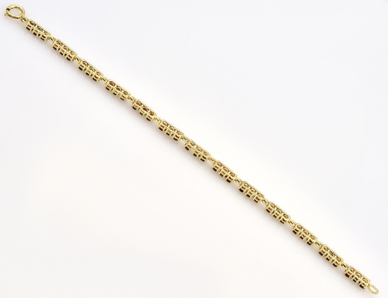 Granat Armband 19 cm 333 8 K Gelbgold