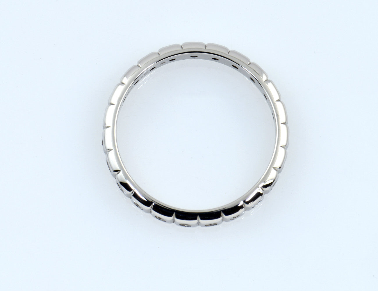 Memoire Diamant Ring 585/000 14 K Weißgold 23 Diamanten zus. 0,11 ct