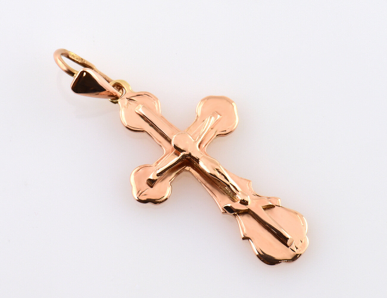 Anhänger Kreuz 583/000 14 K Rotgold