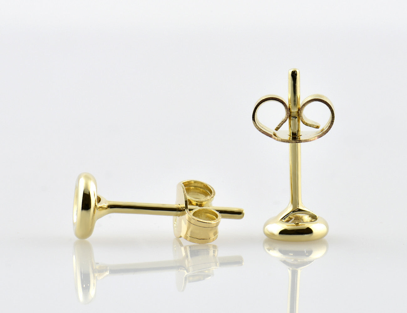 Solitär Brillant Ohrstecker Ohrringe 585 14 K Gelbgold, 2 Diamanten zus. 0,25 ct