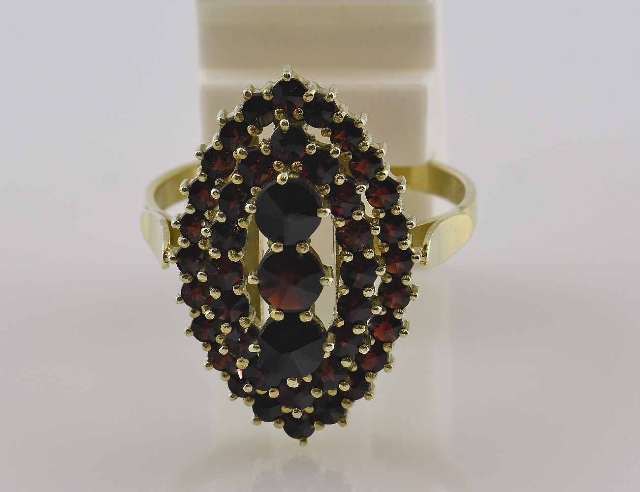 Ring Granat 585/000 14 K Gelbgold