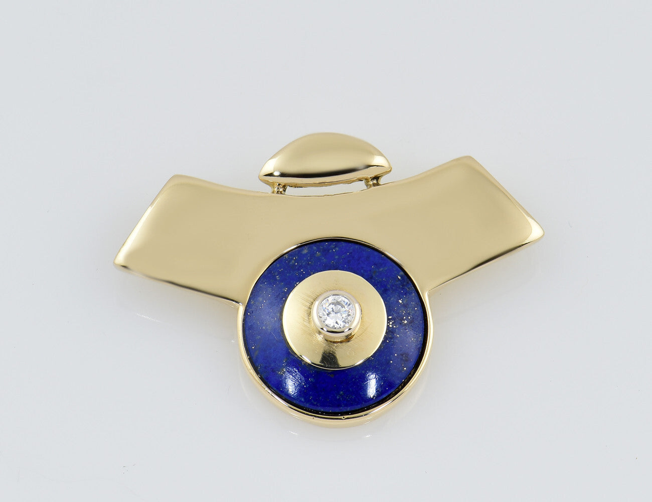Anhänger Lapislazuli 585/000 14 K Gelbgold Zirkonia