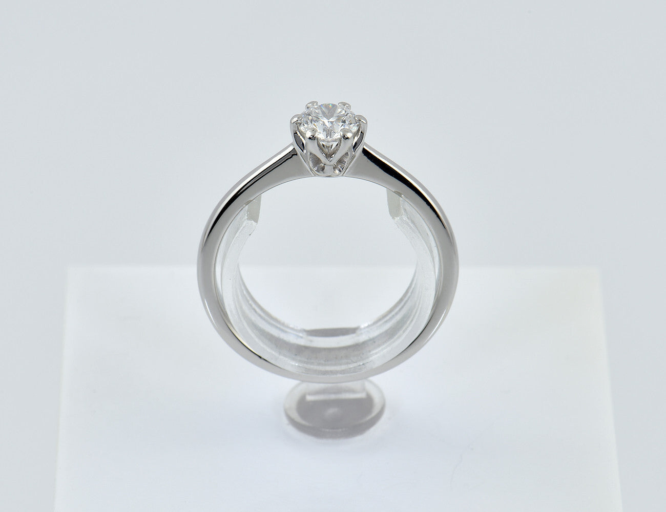 Steinberg Diamant Solitär Ring 950/000 Platin Brillant 0,40 ct
