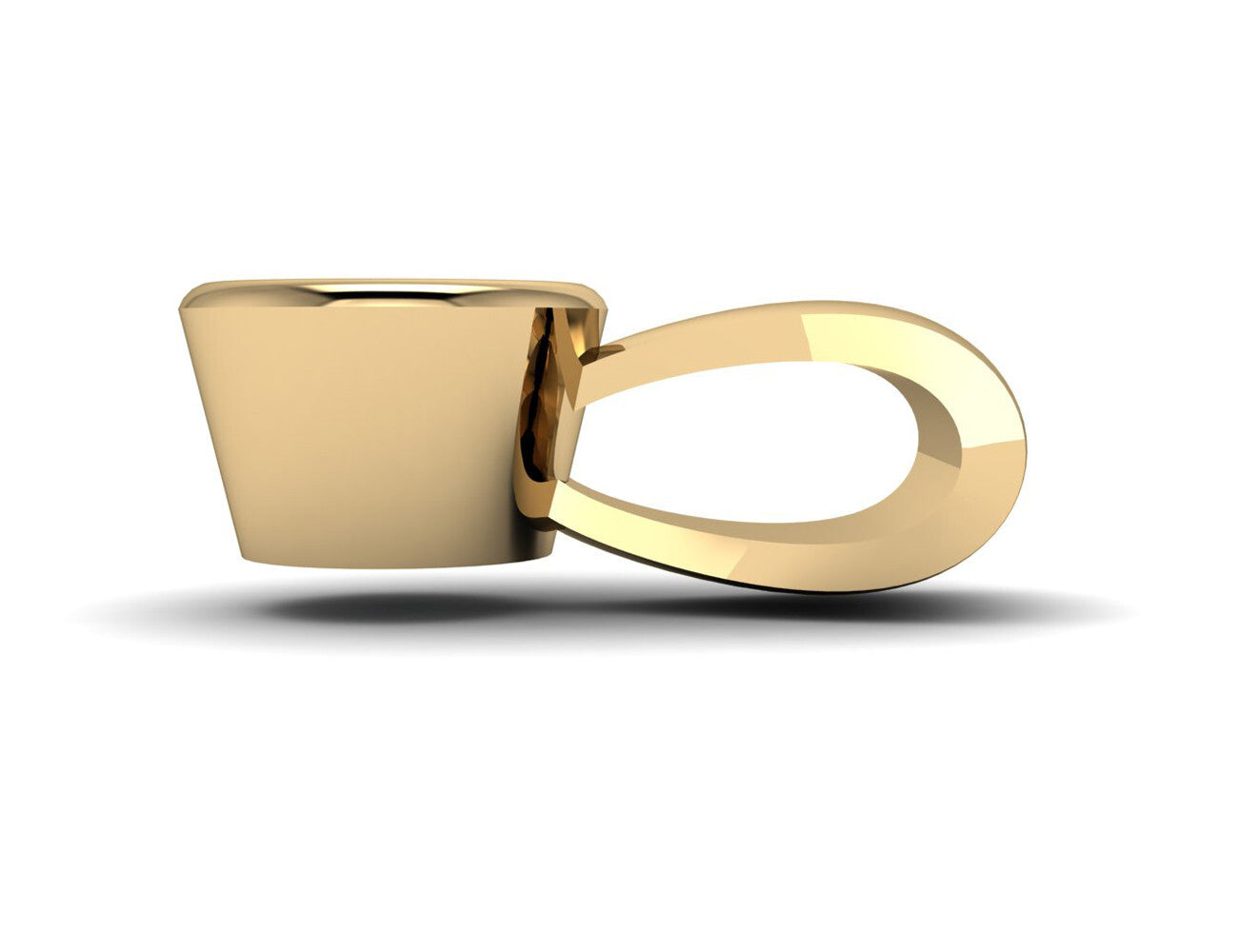 Diamant Solitär Anhänger 585/000 14 K Gelbgold 1 Brillant  0,06 ct