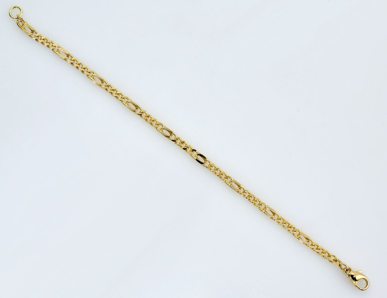 Armband Figaro 585/000 14 K Gelbgold 19 cm lang