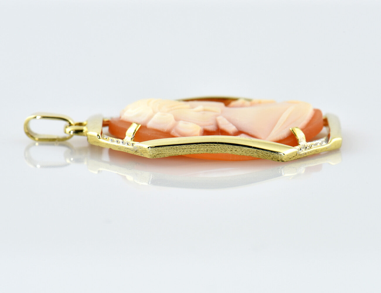Anhänger Muschelgemme 333/000 8 K Gelbgold