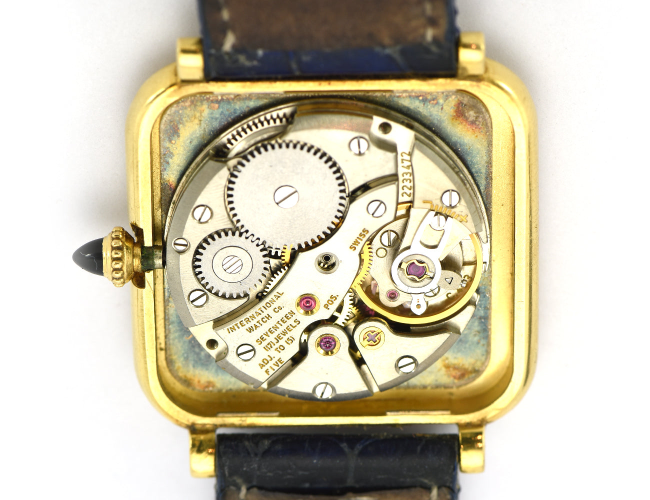 IWC Schaffhausen 750/000 18 K  Damenuhr Gold Diamant zus. ca. 0,90 ct