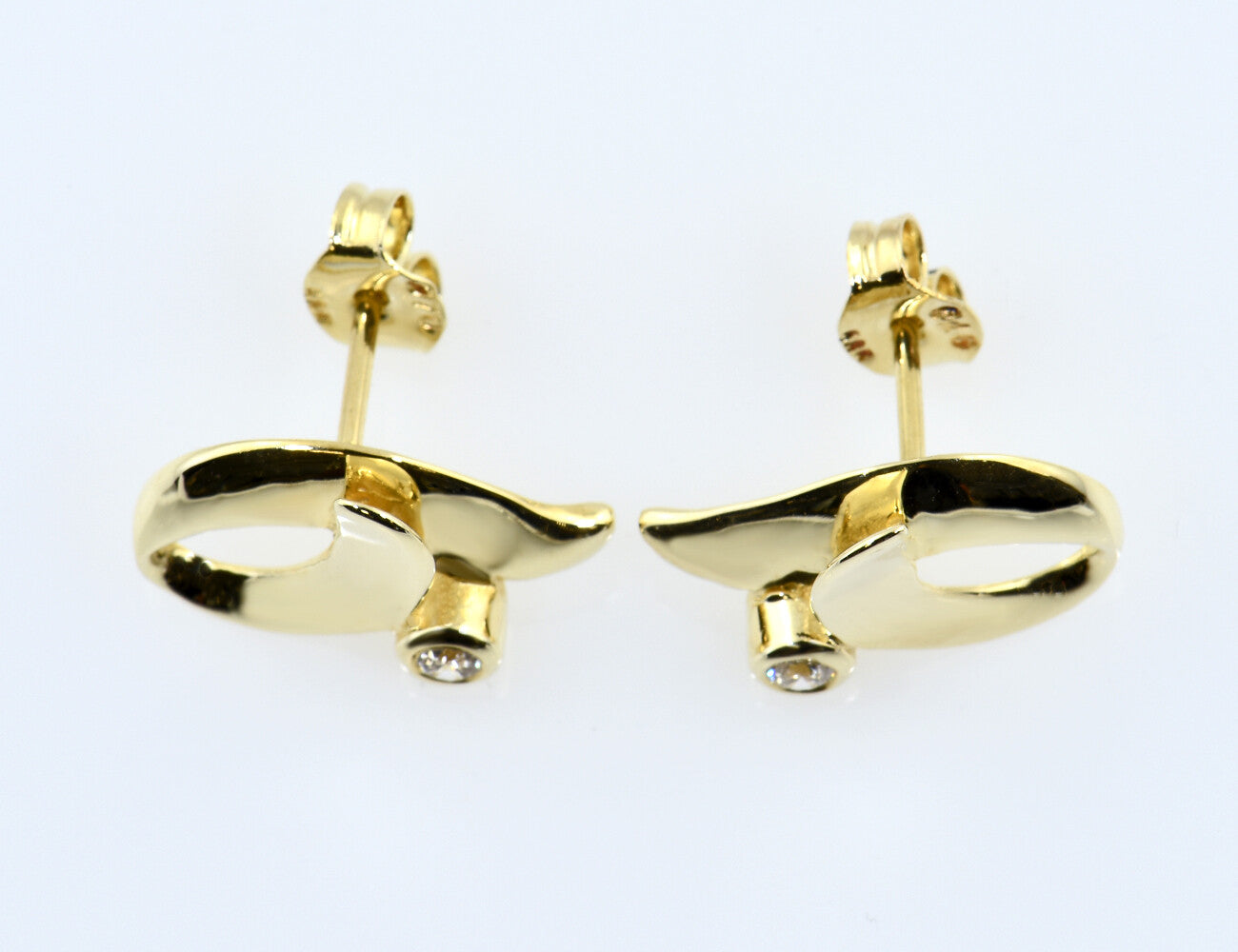 Ohrstecker 585/000 14 K Gelbgold Zirkonia