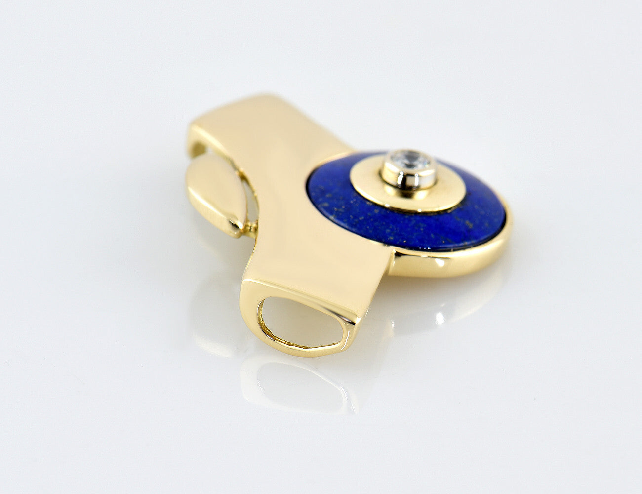 Anhänger Lapislazuli 585/000 14 K Gelbgold Zirkonia
