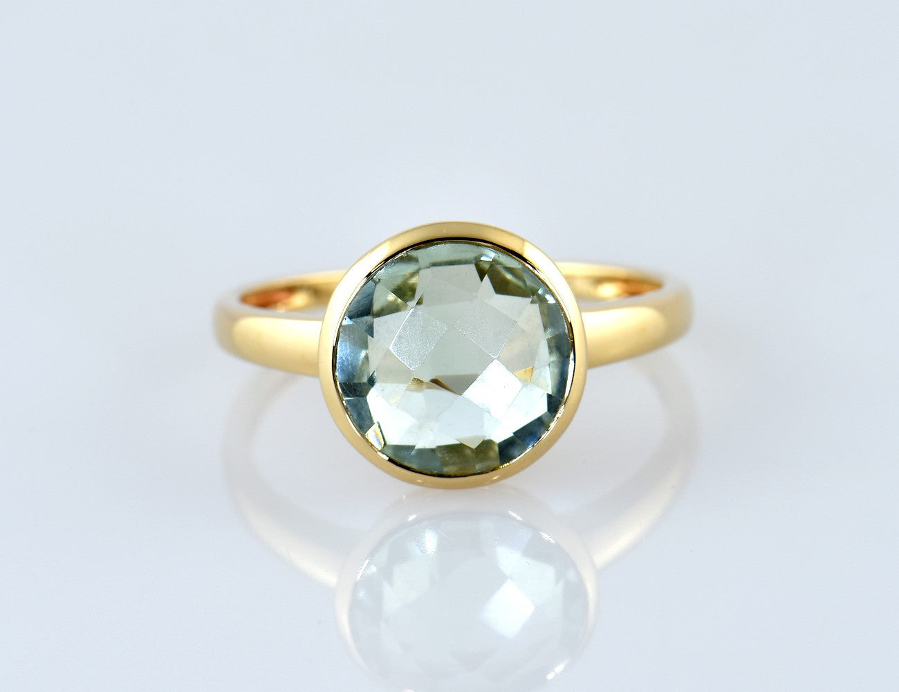 Ring Spinell 585/000 14 K Gelbgold