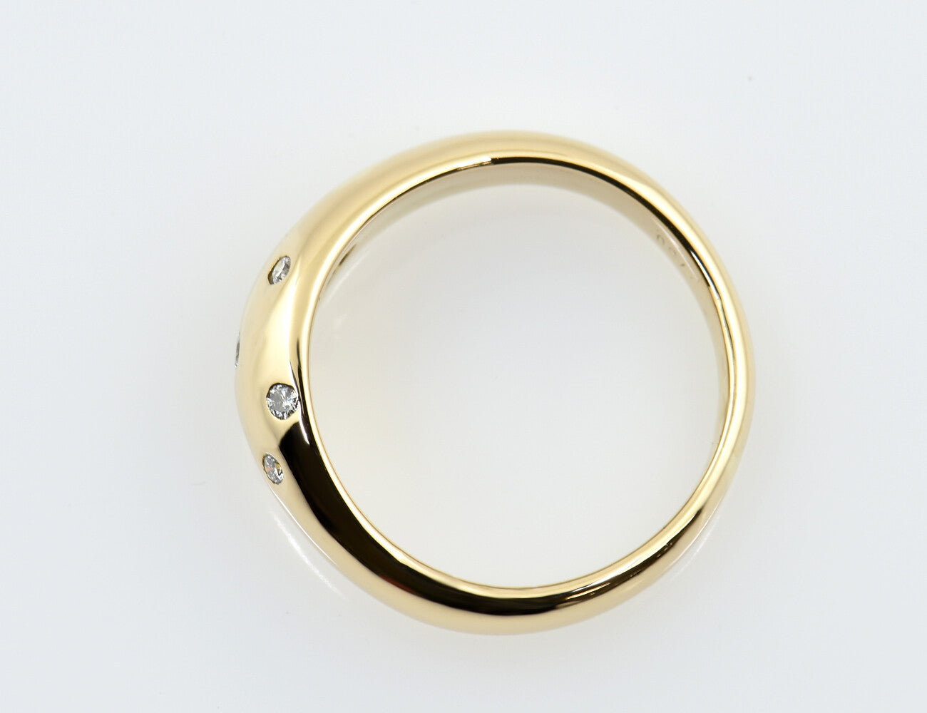 Diamant Ring 750/000 18 K Gelbgold 7 Brillanten zus. 0,08 ct