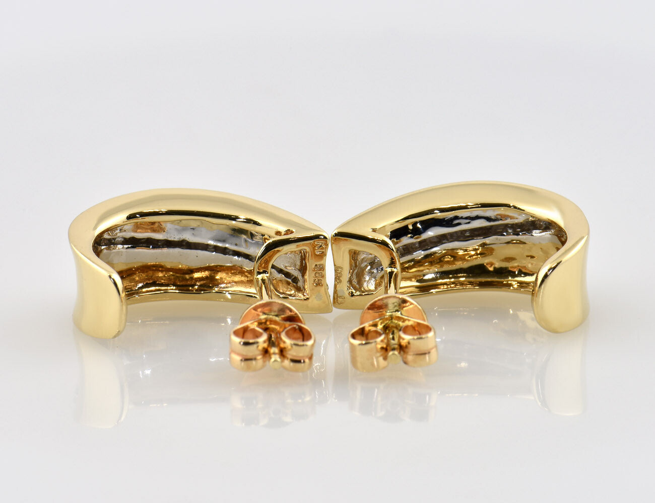 Ohrstecker 585/000 14 K Gelbgold 24 Diamanten zus. 0,24 ct