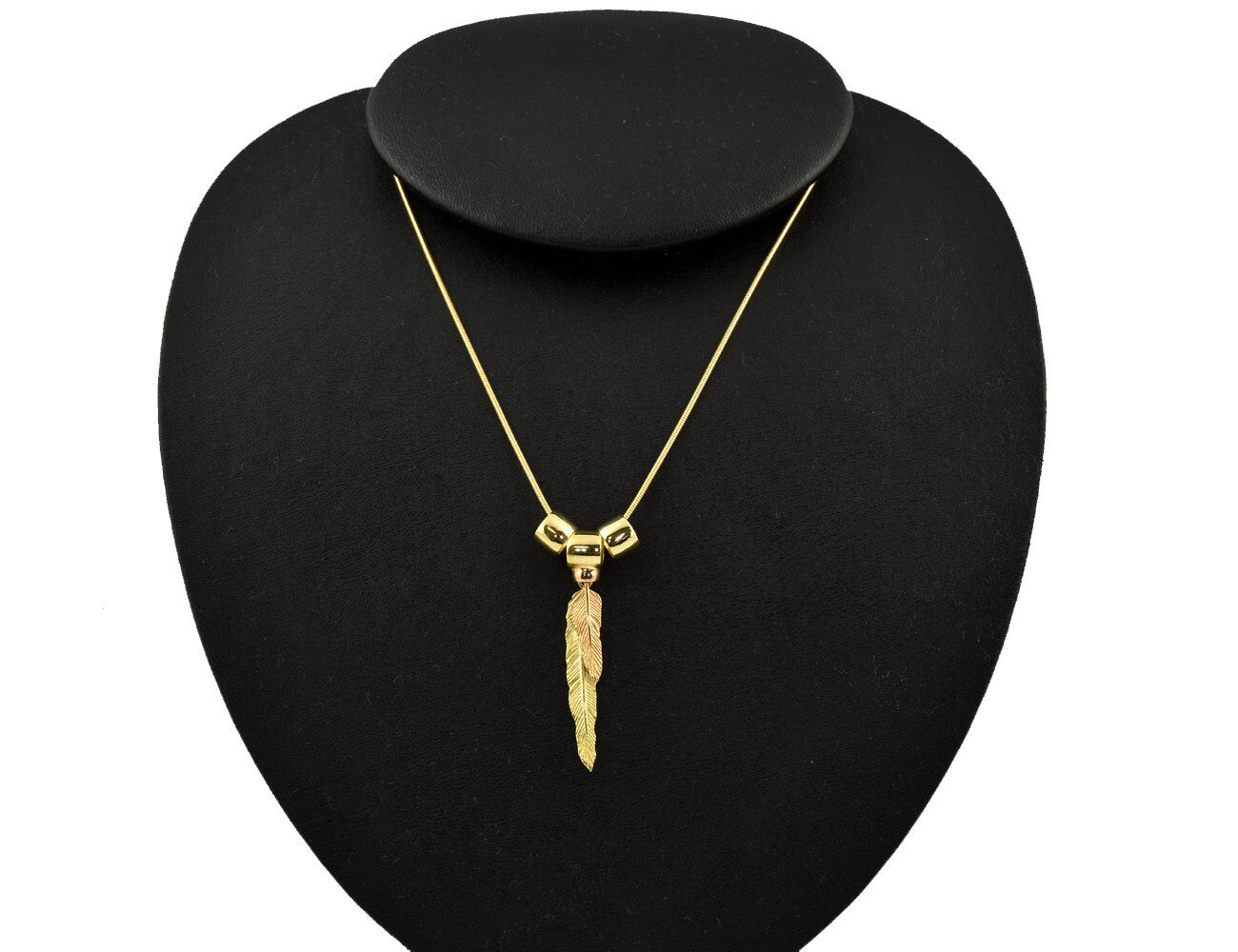 H.Stern Anhänger Feder mit Schlangenkette 750/000 18 K Gelbgold. TOP Zustand!!!