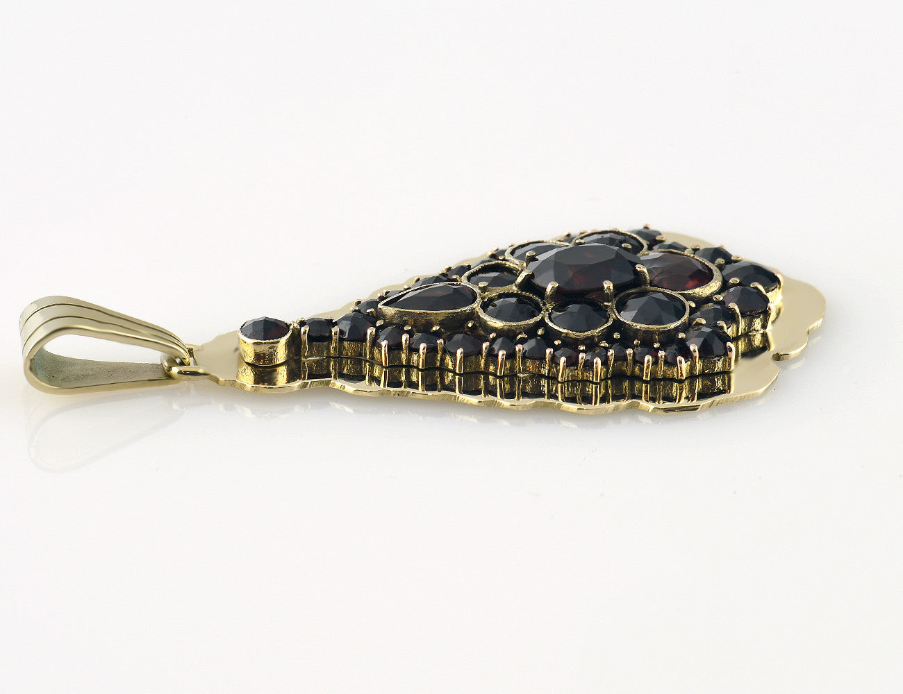 Anhänger Granat 585/000 14 K Gelbgold