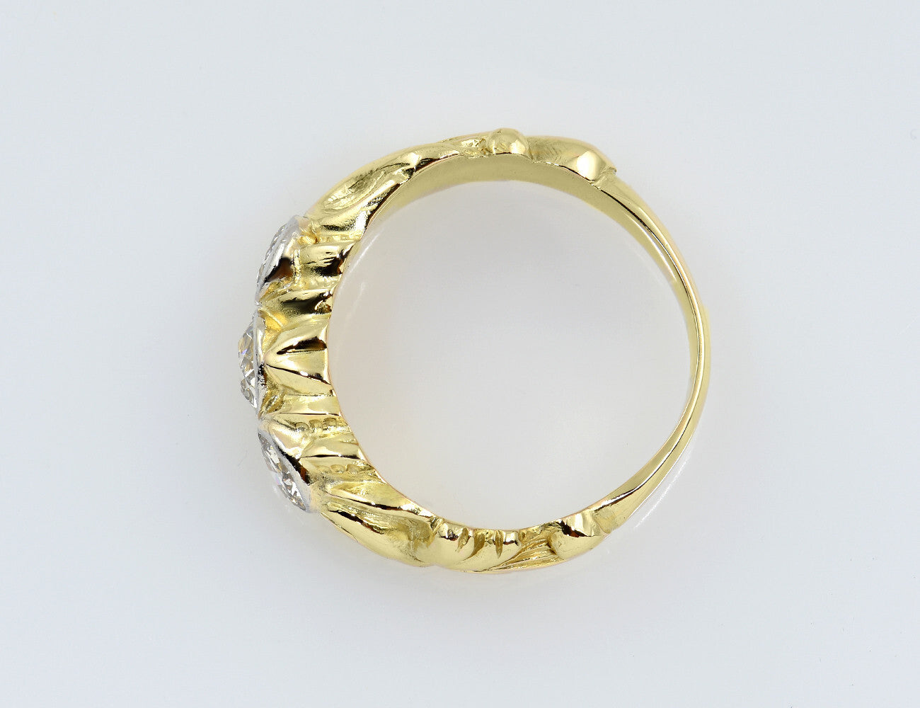 Diamant Ring 585/000 14 K Gelbgold 3 Diamanten zus. 2,15 ct