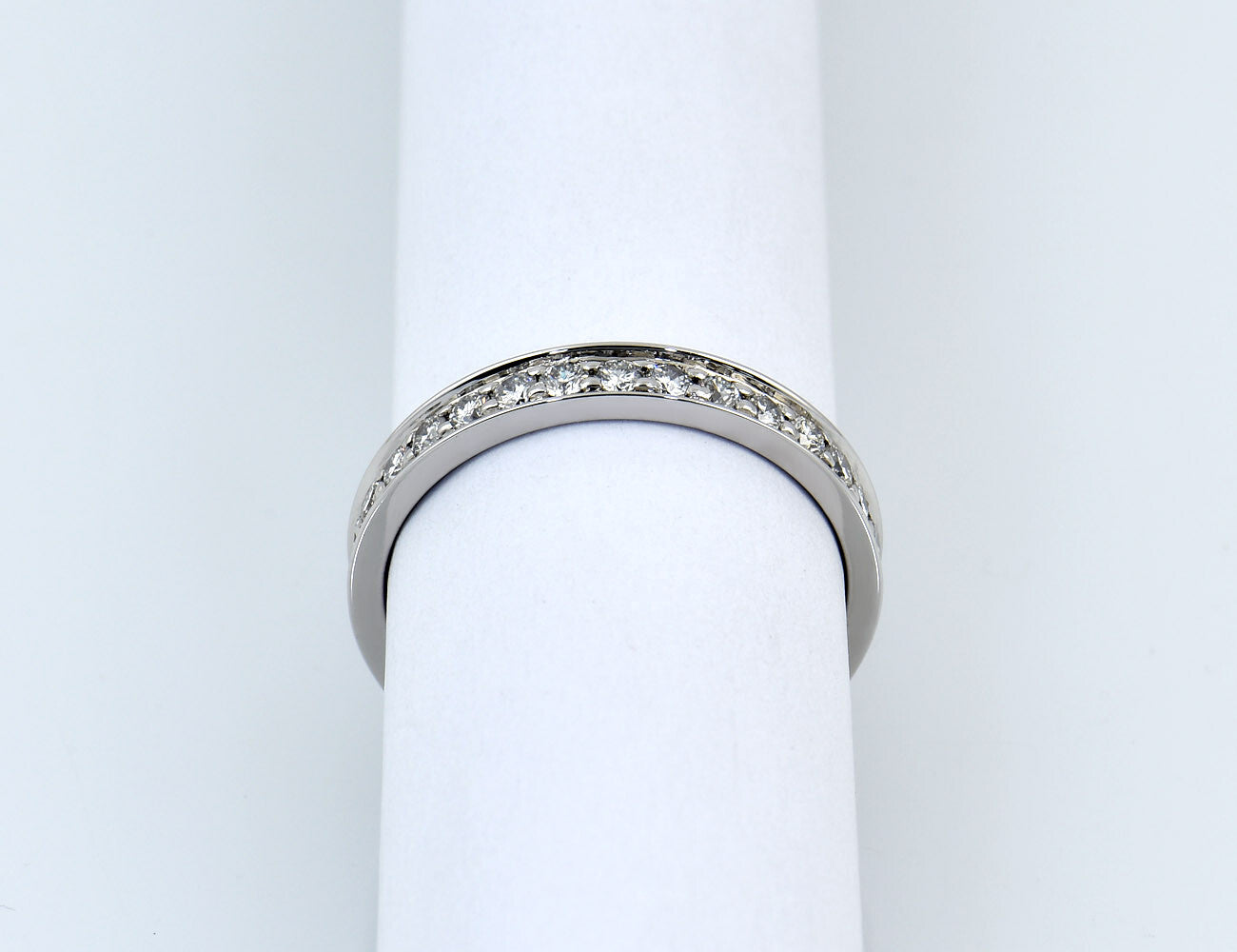Memoire Diamant Ring 585/000 14 K Weißgold 31 Brillanten zus. 1,00 ct
