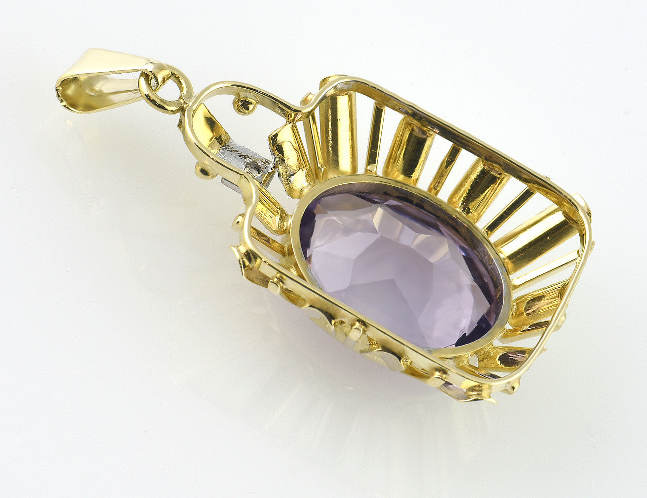 Anhänger Topas / Diamant 585 14 K Gelbgold
