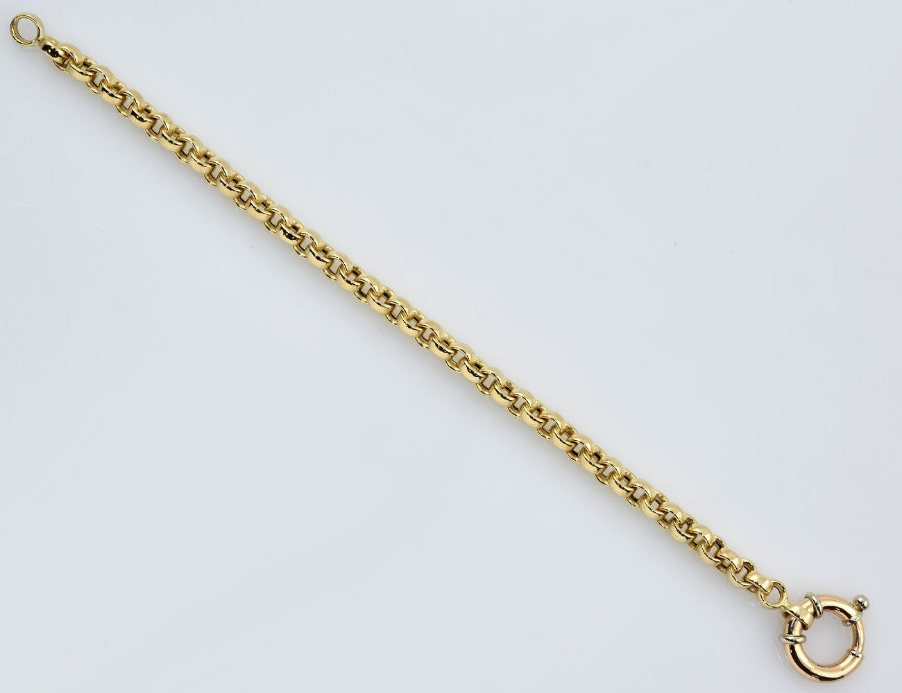 Armband Erbskette 585/000 14 K Gelbgold 19,5 cm lang