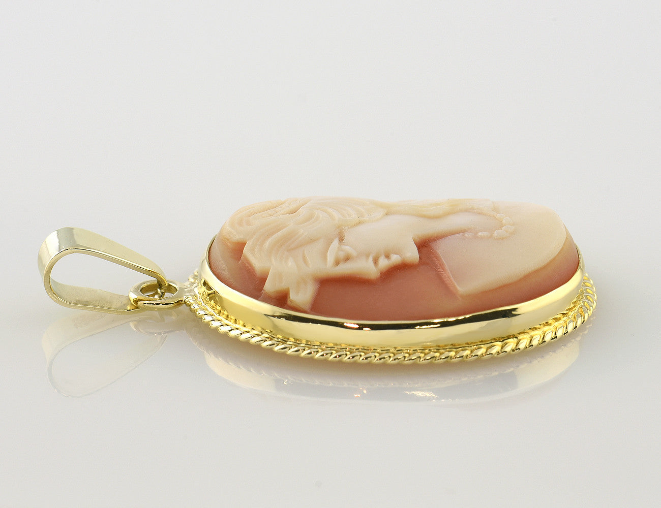Anhänger Muschelgemme 585 14 K Gelbgold