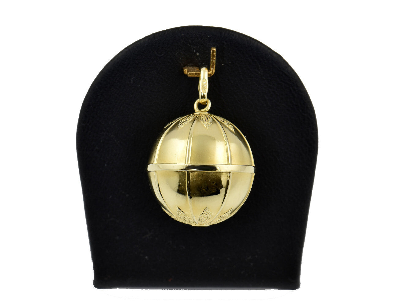 Anhänger Kugel mit Granulationen 585/000 14 K Gelbgold
