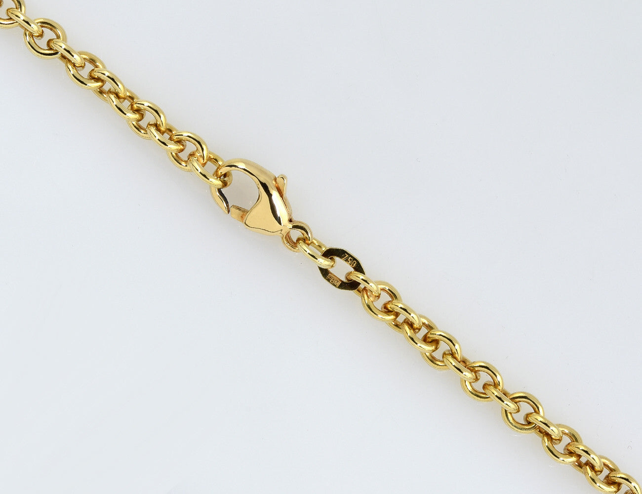 Ankerkette 750/000 18 K Gelbgold, 50 cm lang