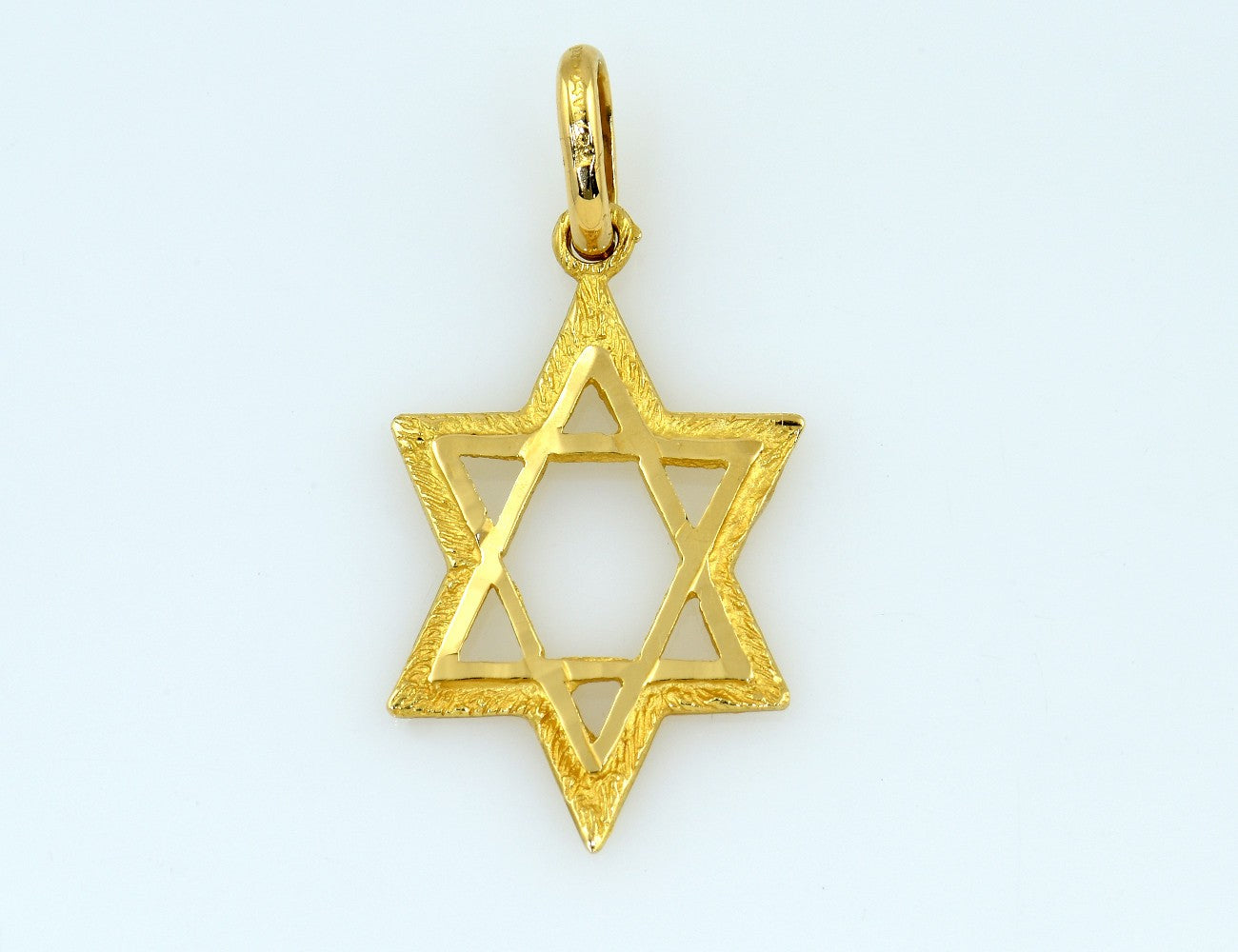 Anhänger Davidstern 750/000 18 K Gelbgold