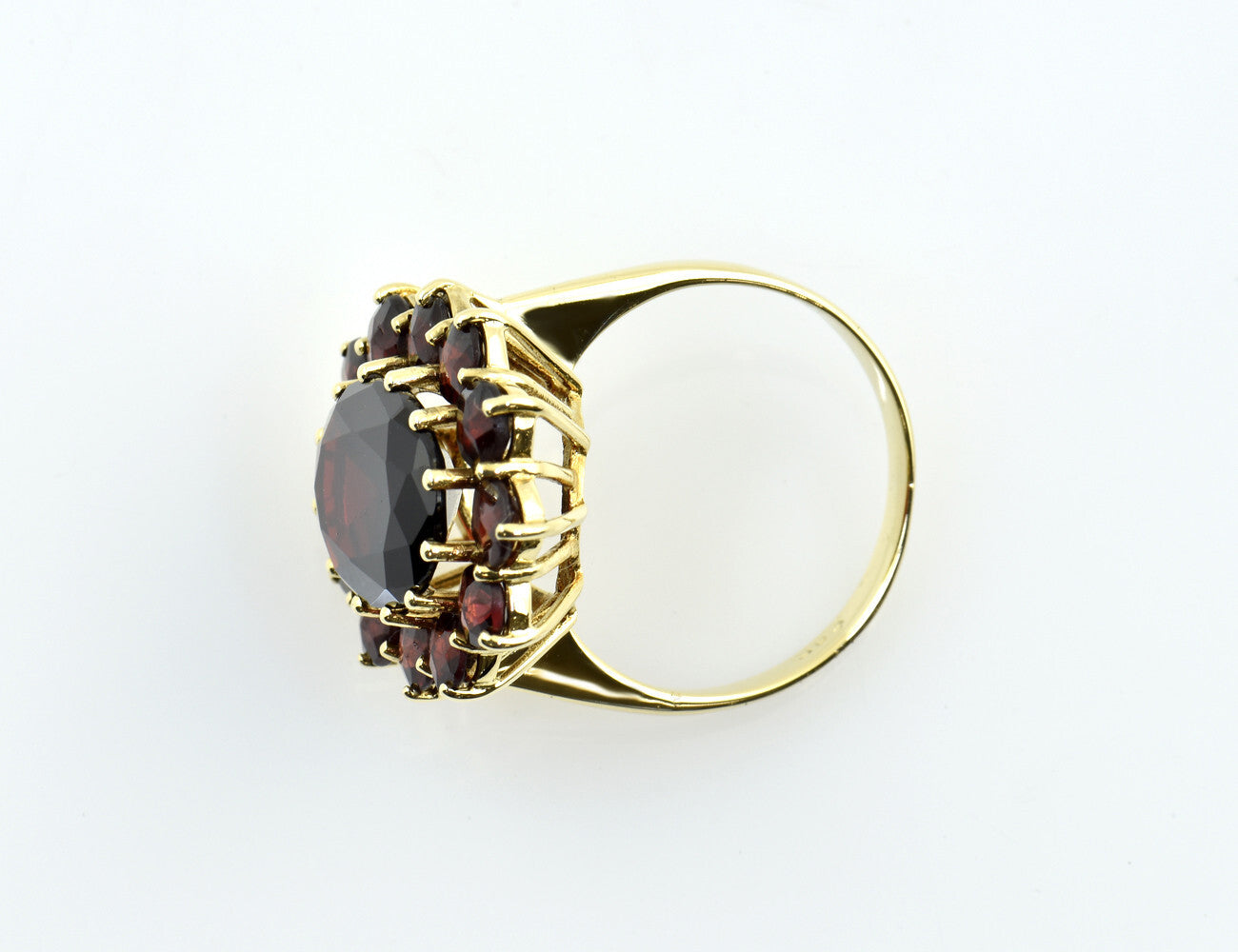 Ring Granat 585/000 14 K Gelbgold