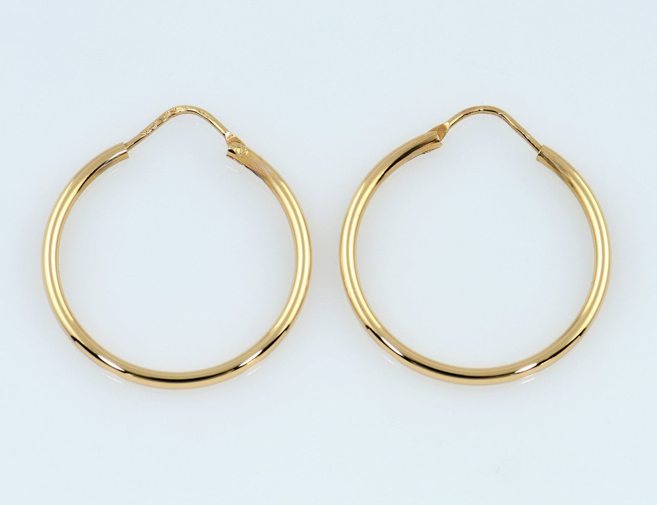 Creolen 585/000 14 K Gelbgold Ohrringe