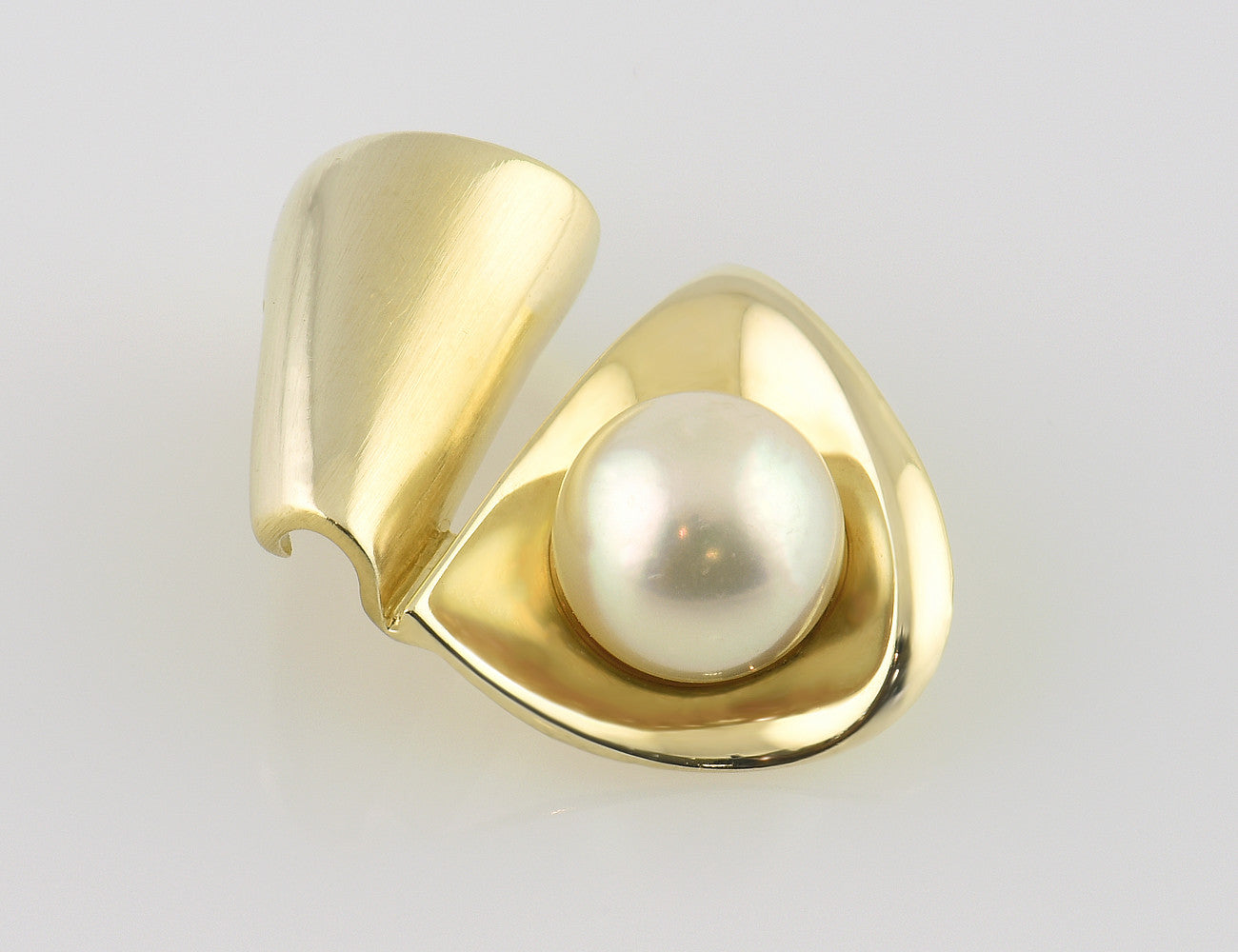 Anhänger Akoyaperle 585/000 14 K Gelbgold