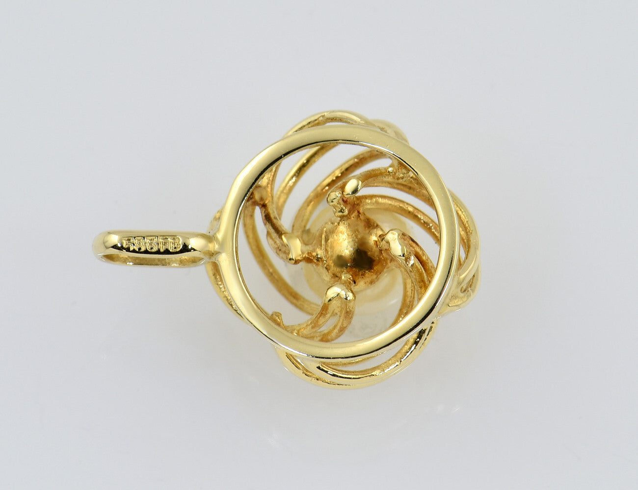 Anhänger Akoyaperle 585/000 14 K Gelbgold