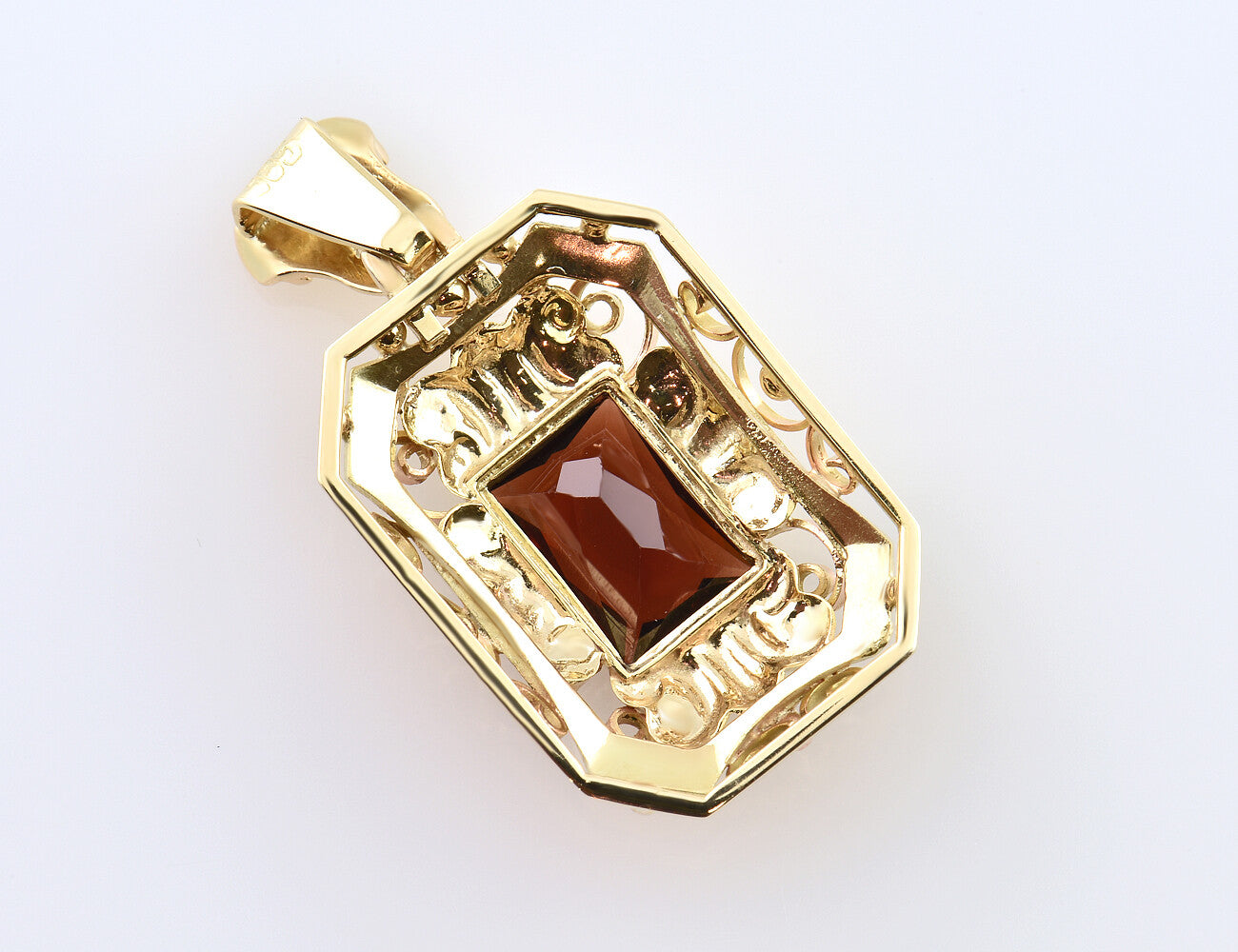 Anhänger Turmalin 585/000 14 K Gelbgold