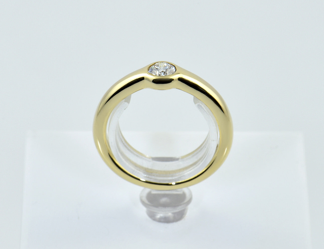 Diamant Solitär Ring 585/000 Gelbgold 14 K Brillant 0,25 ct