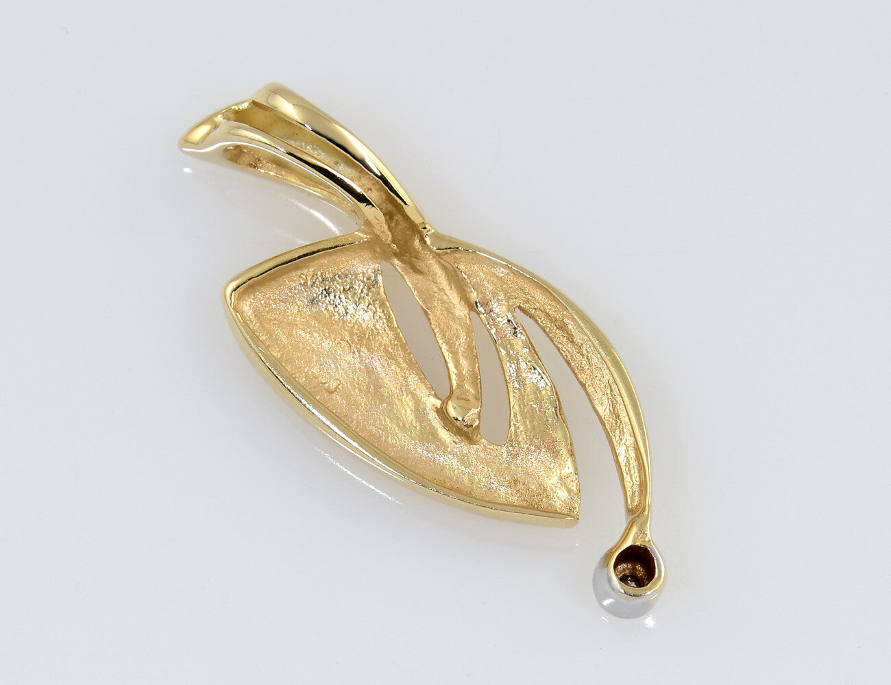 Anhänger Diamant 585/000 14 K Gelbgold 1 Diamant 0,015 ct