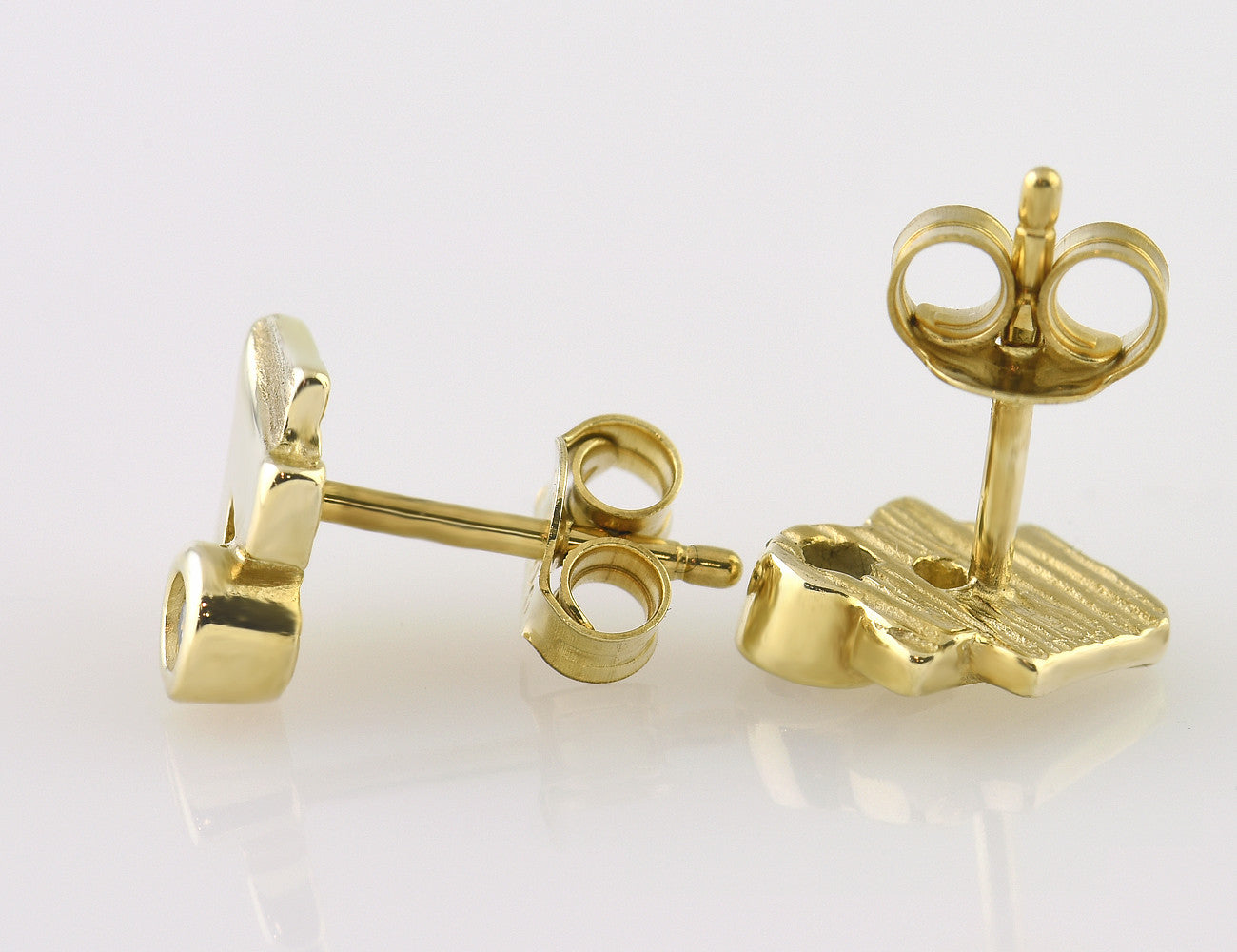Ohrstecker 585/000 14 K Gelbgold, 2 Brillanten zus. 0,06 ct