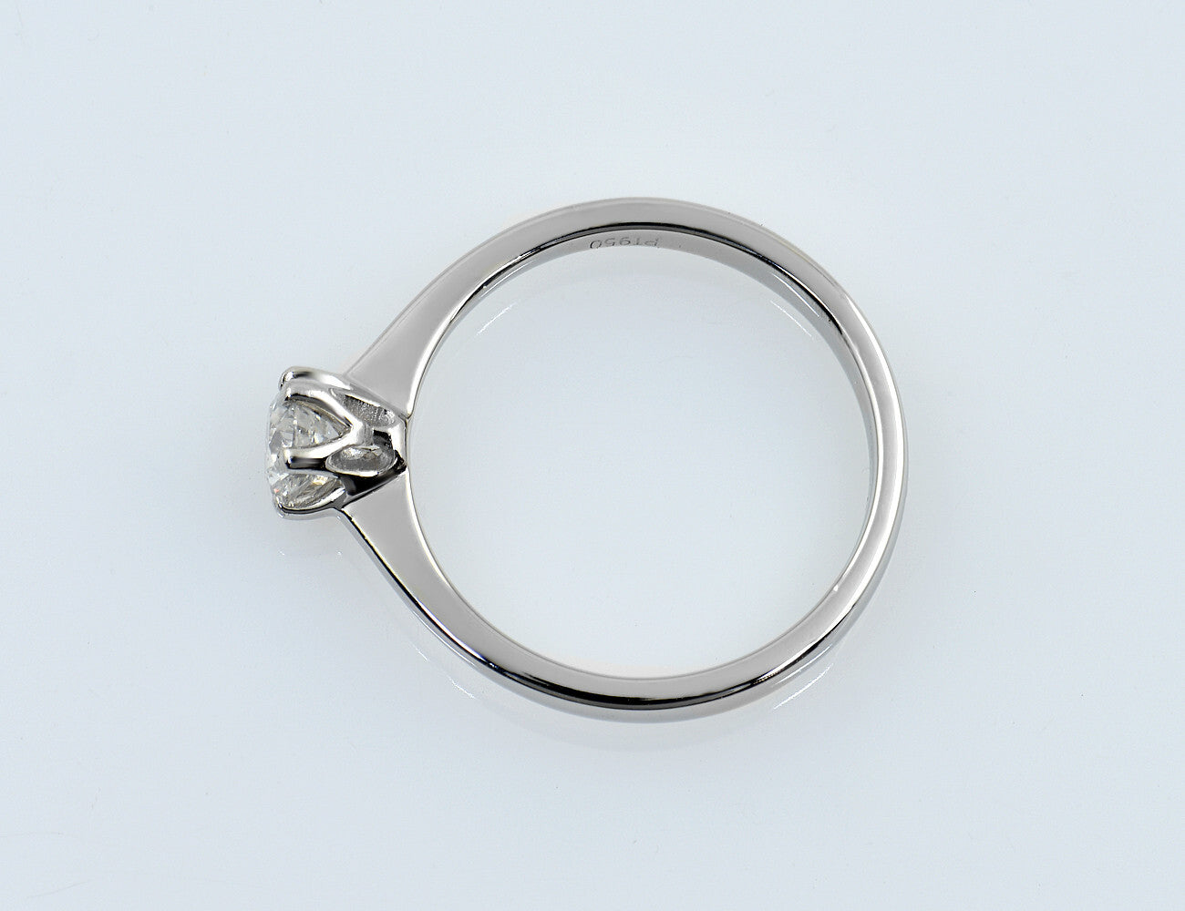 Steinberg Diamant Solitär Ring 950/000 Platin Brillant 0,40 ct