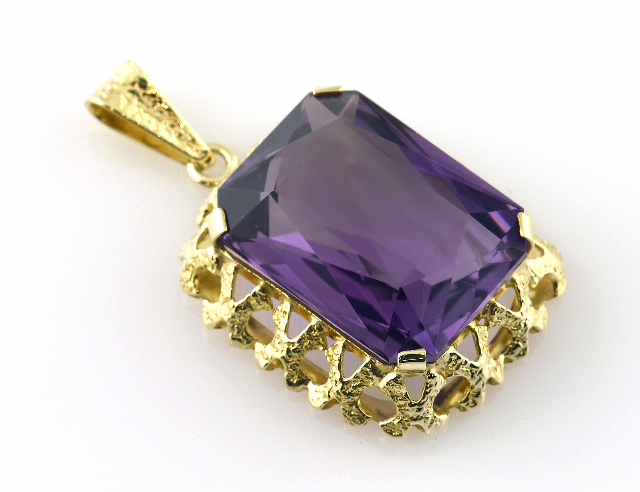 Anhänger Amethyst 585 14 K Gelbgold